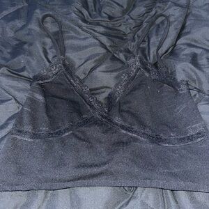 PacSun Black Bra with Soft Matte Finish